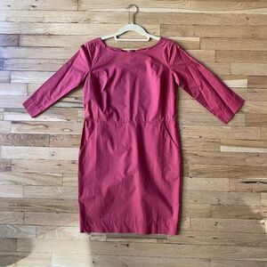 Ros Market by Roberta Freymann Cotton Dress XS - Deep Rose